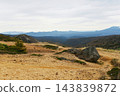 [Takayama Village, looking south across Prefectural Road 112 (which is closed to traffic) from Kenashi Pass, on the border between Nagano and Gunma Prefectures] 143839872