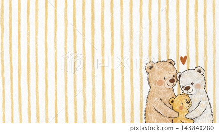 family of three teddy bears cuddling together in the bottom-right corner vector background family of three teddy bears cuddling together in the bottom-right corner vector background 143840280