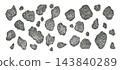 An illustration inspired by the pattern of a Dalmatian. 143840289