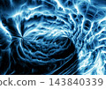 Abstract background with a fluid texture of swirling blue clouds. 143840339