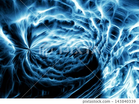 Abstract background with a fluid texture of swirling blue clouds. Abstract background with a fluid texture of swirling blue clouds. 143840339