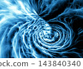 Abstract background with a fluid texture of swirling blue clouds. 143840340