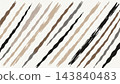 A playful abstract pattern of bold elongated paint strokes sweeping diagonally vector background  143840483