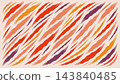 A playful abstract pattern of bold elongated paint strokes sweeping diagonally vector background  143840485