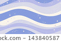 A cute pastel abstract wallpaper flowing horizontal wavy bands vector background 143840587