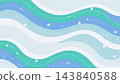 A cute pastel abstract wallpaper flowing horizontal wavy bands vector background 143840588