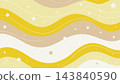 A cute pastel abstract wallpaper flowing horizontal wavy bands vector background 143840590