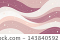 A cute pastel abstract wallpaper flowing horizontal wavy bands vector background 143840592
