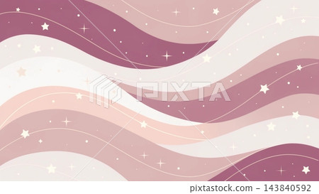 A cute pastel abstract wallpaper flowing horizontal wavy bands vector background 143840592