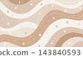 A cute pastel abstract wallpaper flowing horizontal wavy bands vector background 143840593