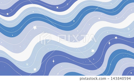 A cute pastel abstract wallpaper flowing horizontal wavy bands vector background 143840594