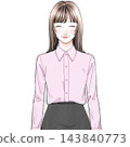 辦公室職員 A_blouse_smile 143840773