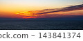 秋末時節，從北海道椋毛町的椋毛岬眺望日落美景。 143841374