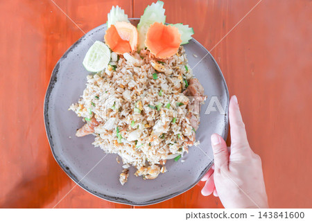 stir fried rice or fried rice with vegetable stir fried rice or fried rice with vegetable 143841600
