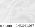 White fabric texture for background and design, beautiful pattern of silk or linen. 143841867