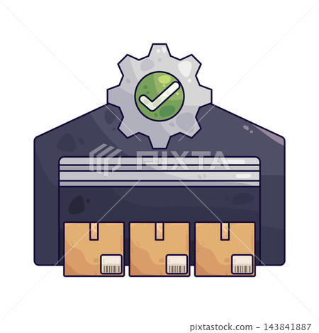 Illustration of Inventory Management 143841887