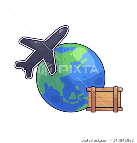 Illustration of International Trade Illustration of International Trade 143841888