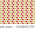 Seamless pattern of red and yellow sheep 143842170