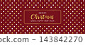 christmas greeting card with golden and white dots vector illustration 143842270