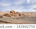 Sandstone formations at Little Petra in Jordan 143842750