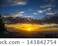 Sunset over mountain landscape in Madaba, Jordan 143842754
