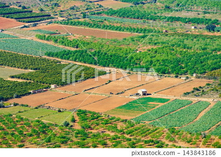 View over the valley from the Hermitage of Saint Lucia, Alcossebre in Spain View over the valley from the Hermitage of Saint Lucia, Alcossebre in Spain 143843186