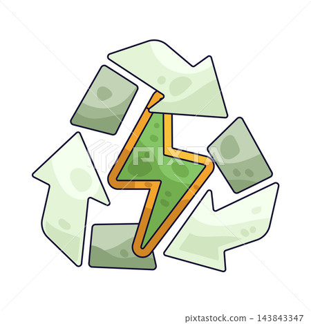 Illustration of Energy Recycle Illustration of Energy Recycle 143843347