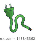 Illustration of Power Cable 143843362