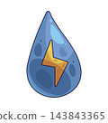 Illustration of Water Energy 143843365