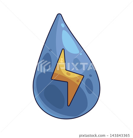 Illustration of Water Energy Illustration of Water Energy 143843365