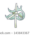 Illustration of Energy Wind 143843367