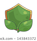 Illustration of Green Shield 143843372