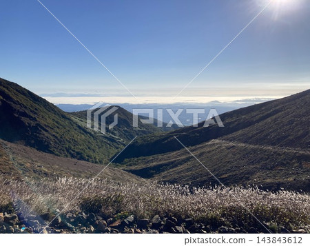 秋天我在阿蘇山草原上看到的景色。 秋天我在阿蘇山草原上看到的景色。 143843612