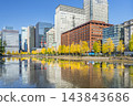 Autumnal cityscape of Tokyo: Ginkgo trees lining Hibiya Street [Chiyoda Ward, Tokyo] 143843686