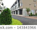 A large house was demolished and the resulting vacant lot was divided into two sections. 143843966