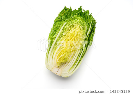縱向切開的捲心菜的橫截面 143845129