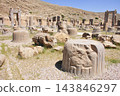 Persepolis, near Shiraz, Iran, the capital of the Achaemenid Persian Empire, Hall of a Hundred Columns (Throne Room) 143846297