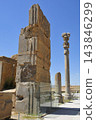 Persepolis, near Shiraz, Iran, the capital of the Achaemenid Persian Empire, Hall of a Hundred Columns (Throne Room) 143846299