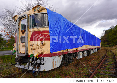 克勞福德公園的 Kiha 82 系列柴油列車冬季被圍起來 克勞福德公園的 Kiha 82 系列柴油列車冬季被圍起來 143846422