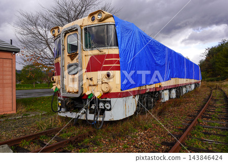 克勞福德公園的 Kiha 82 系列柴油列車冬季被圍起來 克勞福德公園的 Kiha 82 系列柴油列車冬季被圍起來 143846424