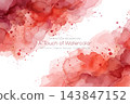 Abstract Watercolor Background with Fluid Washes and Paint Splashes Abstract Watercolor Background with Fluid Washes and Paint Splashes 143847152