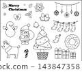 Christmas Collection - Line Art Icons - Vectors 143847358