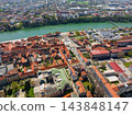 Maribor City Aerial View Drava River Old Town Slovenia 143848147