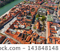 Maribor City Aerial View Drava River Old Town Slovenia 143848148