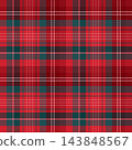 Seamless plaid,tartan, pattern in a traditional red and green color scheme, designed for Christmas-themed projects. 143848567