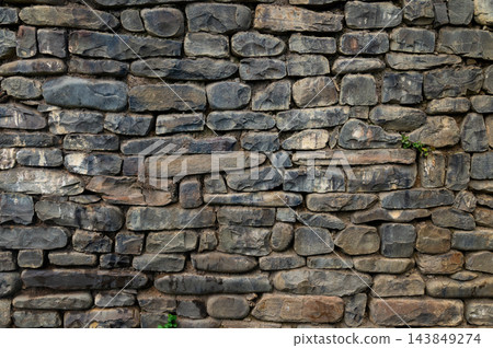 Rustic Stone Wall Texture Background Rustic Stone Wall Texture Background 143849274