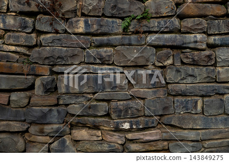 Rustic Dry Stone Wall Texture Rustic Dry Stone Wall Texture 143849275