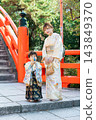 Shichi-Go-San (traditional Japanese rite of passage for children) - 3-year-old boy and his parent 143849370