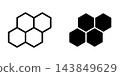 Honey comb icon design template 143849629