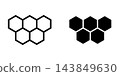 Honey comb icon design template 143849630